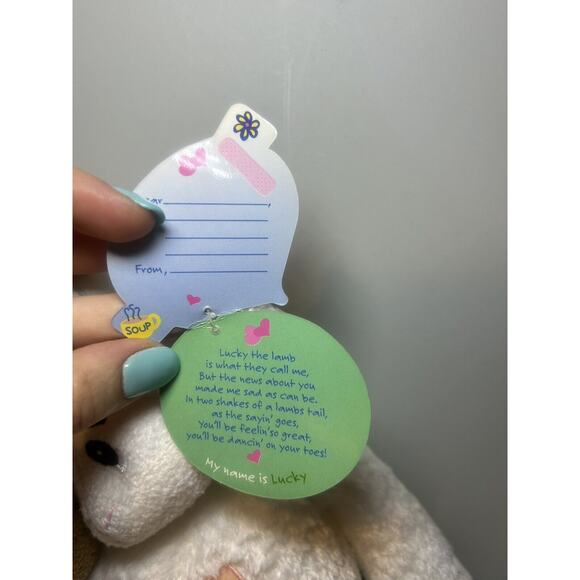 First & Main Flu Ewe Sheep Lamb Plush Stuffed Animal 2002 RARE 12" Vintage - Picture 2 of 7